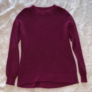 Fuschia knit sweater